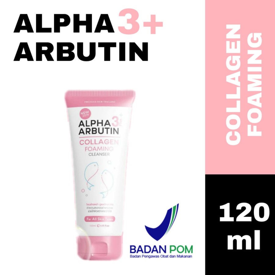 Precious Skin Alpha Arbutin 3+++ Collagen Foaming Face Cleanser 120ml