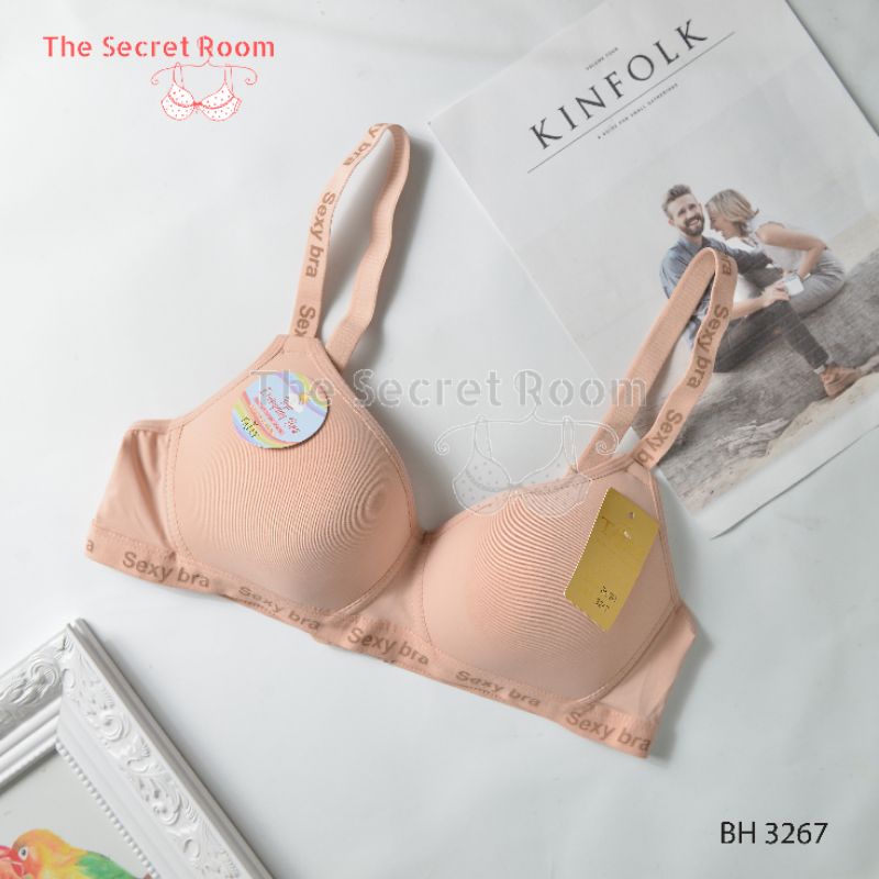 TALLY BRA BH 3267 ( ADA LOGO ) | TANPA KAWAT | BUSA TIPIS |  CUP C | SIZE 36 - 42