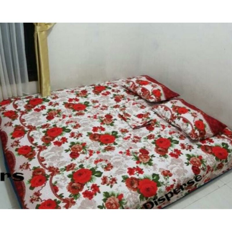 Sprei homemade ukuran untuk spring bed 120x200 tinggi 20cm