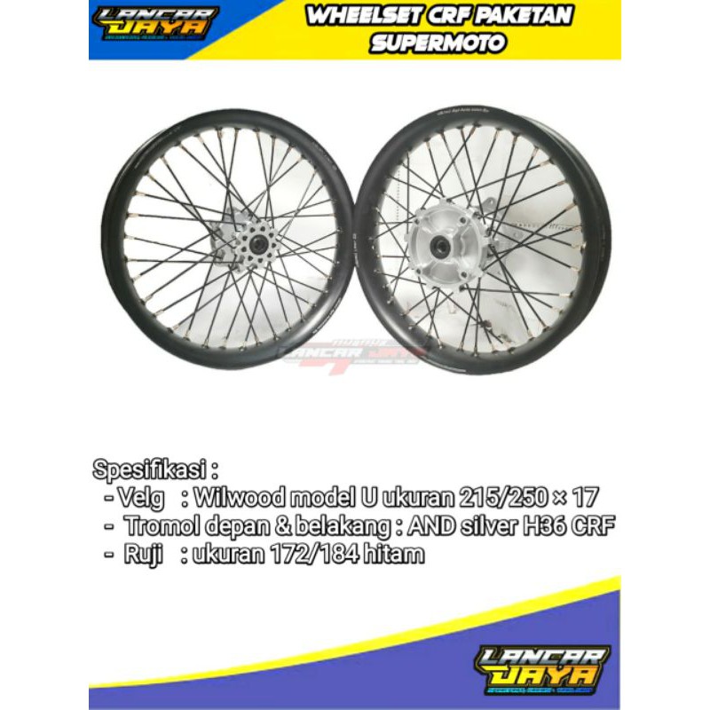 WHEELSET CRF PAKETAN SUPERMOTO