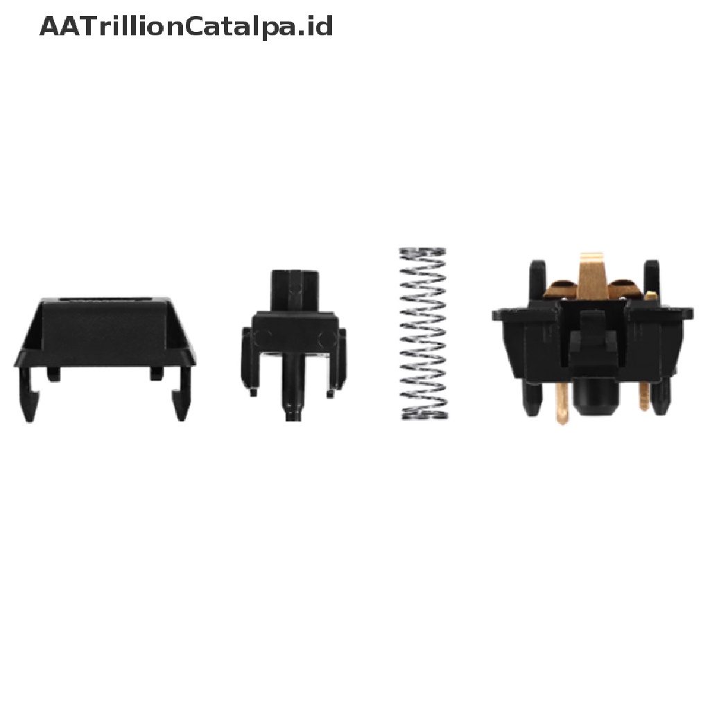 Aatrillioncatalpa JWICK V2 10pcs Keyboard Gaming Mekanikal 5 Pin Linear Mx Switch Warna Hitam