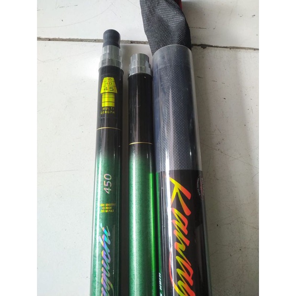 Joran Tegek Import Zoom Kawaguchi 4,5 M Japan Full Carbon kaku bisa di kunci jadi 4 M dan 3,6 M
