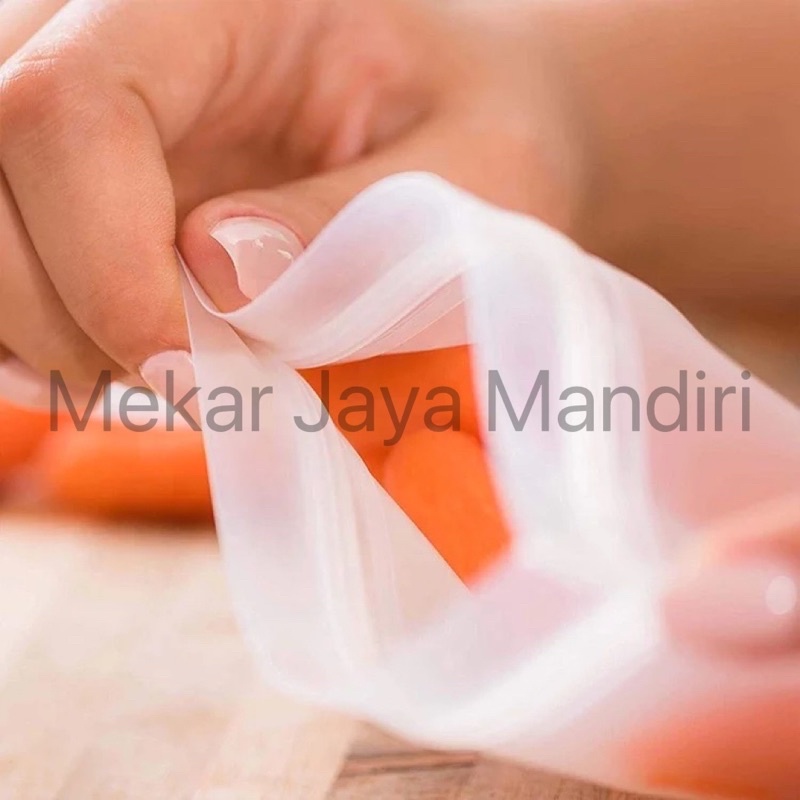 Plastik Kulkas Penyimpanan Reusable Ziplock Quality Material EVA Berbahan Tebal Menjaga Kulitas Makanan Segar Plastic Storage Fridge