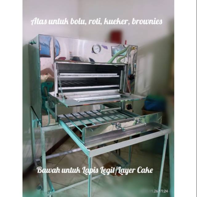 Oven Lapis Legit Kombinasi Bolu dan Roti tipe otomatis (putar knob)
