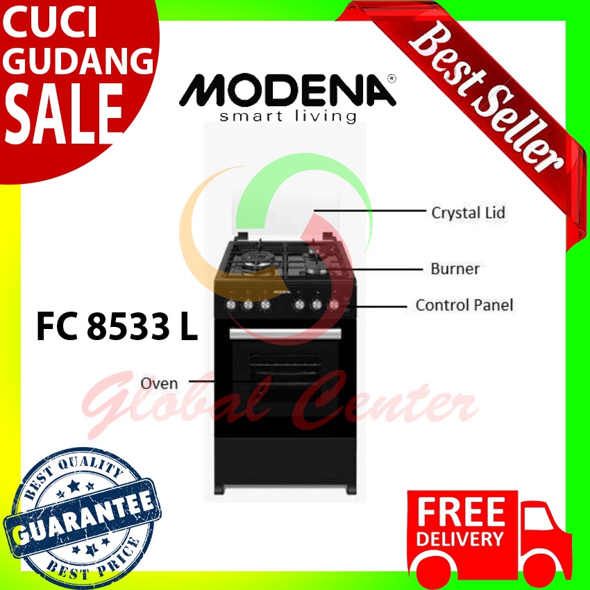 FREE STANDING MODENA / KOMPOR DAN OVEN MODENA FC 8533 L