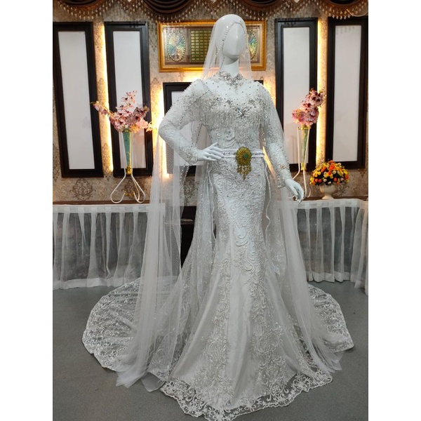 GAUN PENGANTIN BALERO BAREKOR || GAUN MODERN || GAUN JUBAH || GAUN MEWAH  FUL PAYET || BAJU PENGPENGANTEN TERBARU