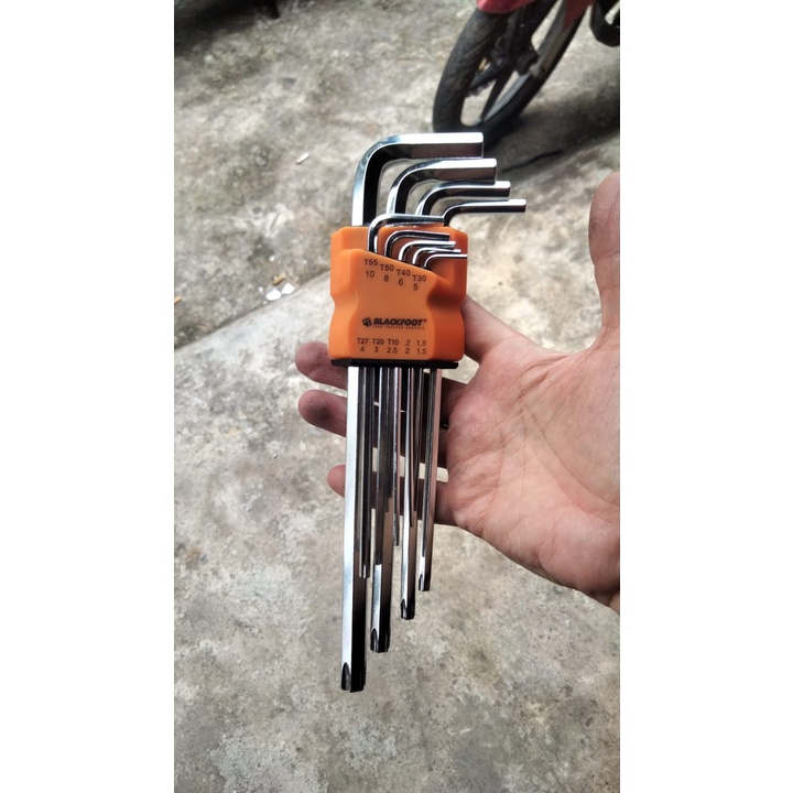 Kunci L + Bintang Set 9 pcs Blackfoot