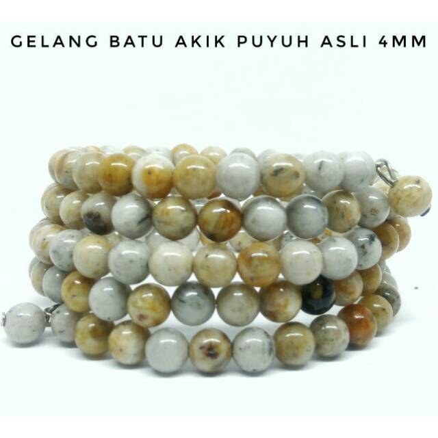Gelang Batu Alam Akik Asli Original untuk Wanita dan Pria