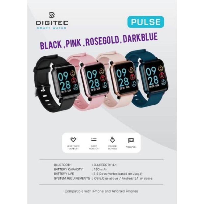 SMARTWATCH DIGITEC PULSE 100% ORIGINAL