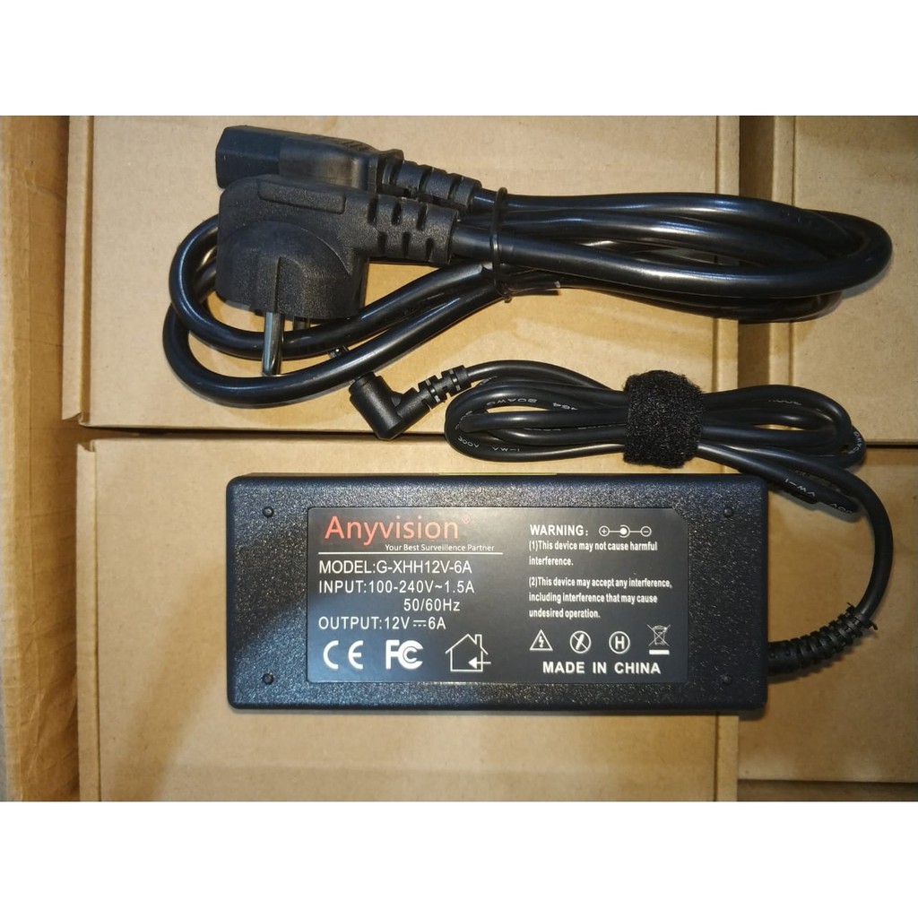 Switching AC Adapter 12V 6A Adaptor Power Supply DVR CCTV DC 12 volt 6 Ampere