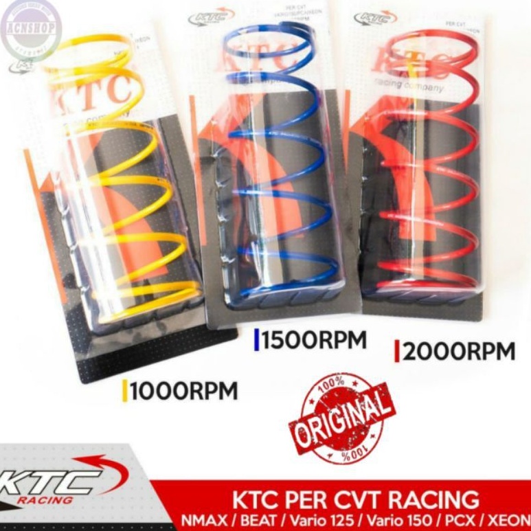 PERCVT KTC RACING ori ktc PER CVT NMAX AEROX XEON VARIO BEAT PCX MIO SOULGT 125 DLL UNIVERSAL