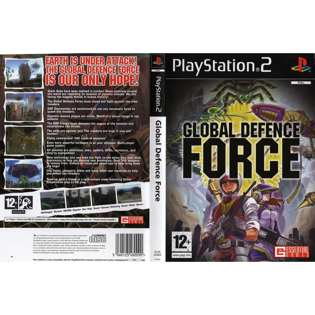 Kaset Ps2 Game Global Defence Force