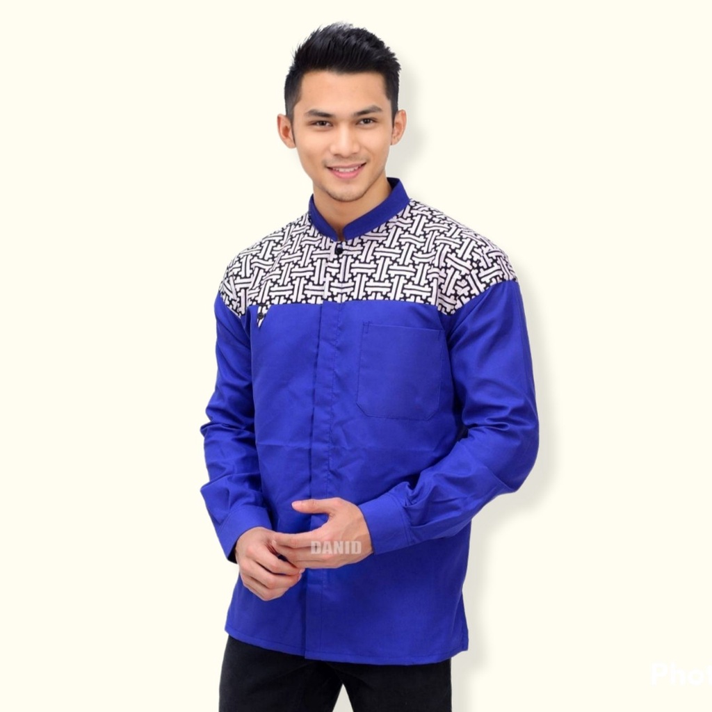 BAJU KOKO PRIA MODERN KEKINIAN BEST SELLER BAJU KOKO DEWASA BUSANA MUSLIM PRIA MASA KINI