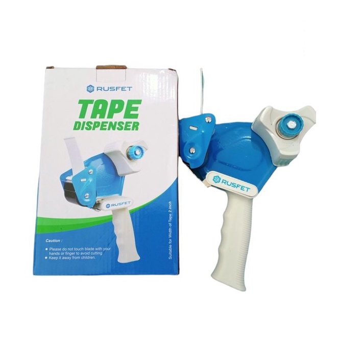 Tape Dispenser Rusfet Alat Potong Lakban Dispenser Tape Bergagang Alat Pemotong Lakban 2 In