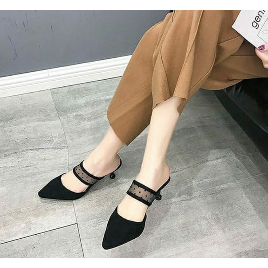 Shoeponic - Casual Women Heels Mules 7cm - &quot;Nikie&quot;