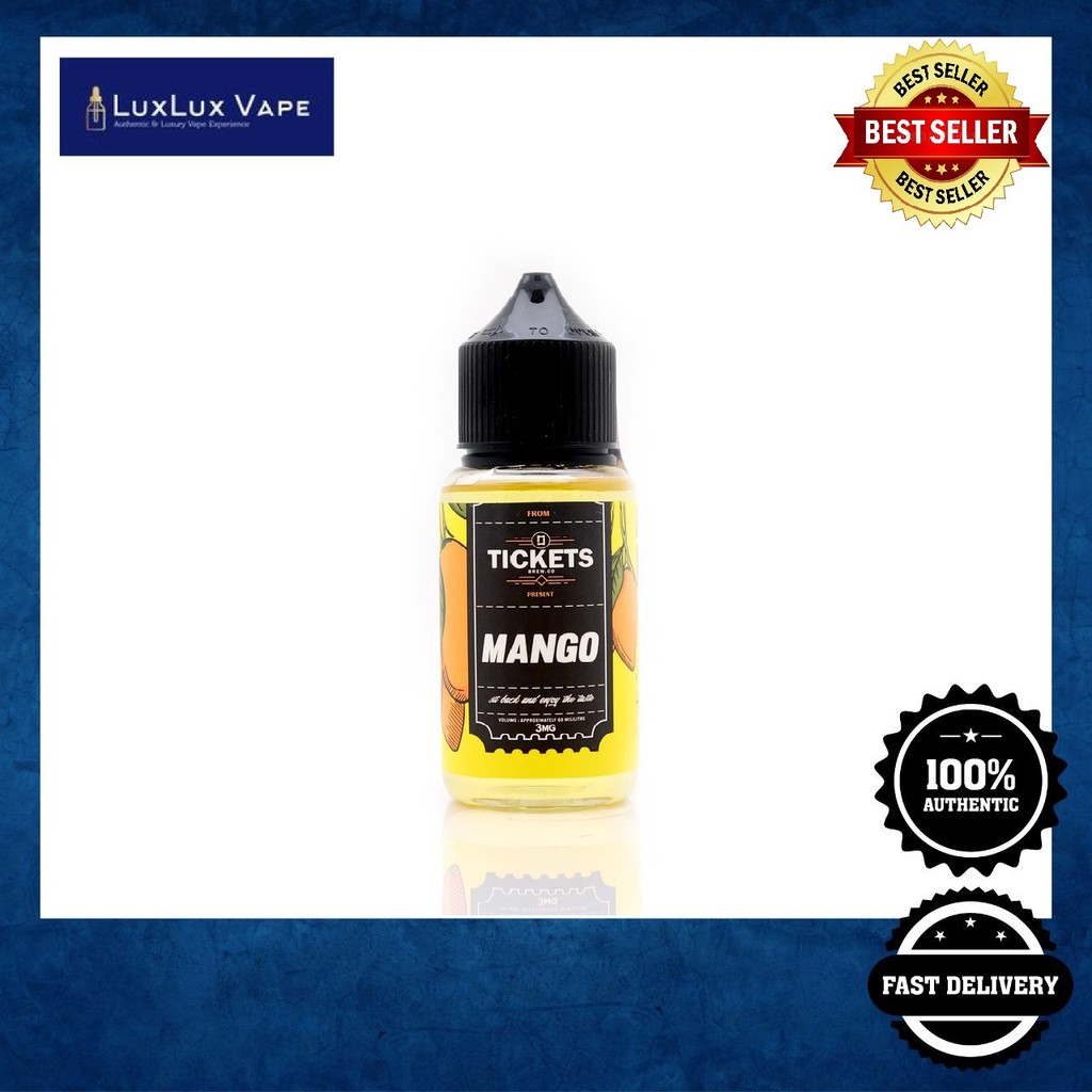 Jual TICKETS MANGO 6OmL 100 ORIGINAL Shopee Indonesia