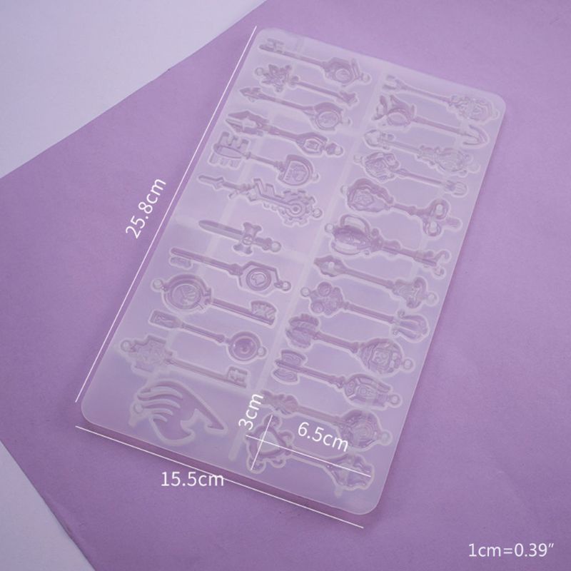 SIY  Crystal Epoxy Resin Mold Tray Key Pendant Casting Silicone Mould DIY Crafts Jewelry Making Tools