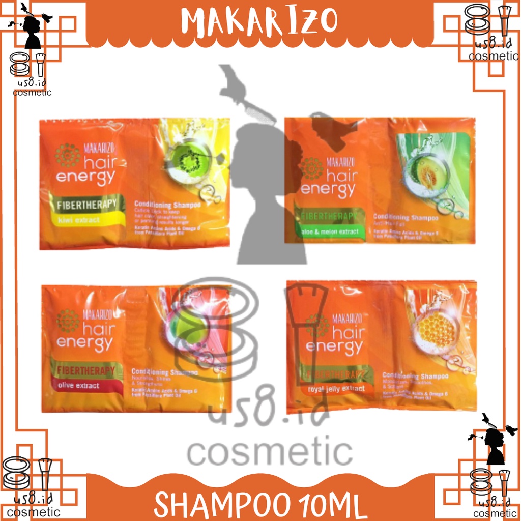 MAKARIZO Hair Energy Shampoo Sachet 10mL (2x5mL) | Fibertherapy Shampo Sampo