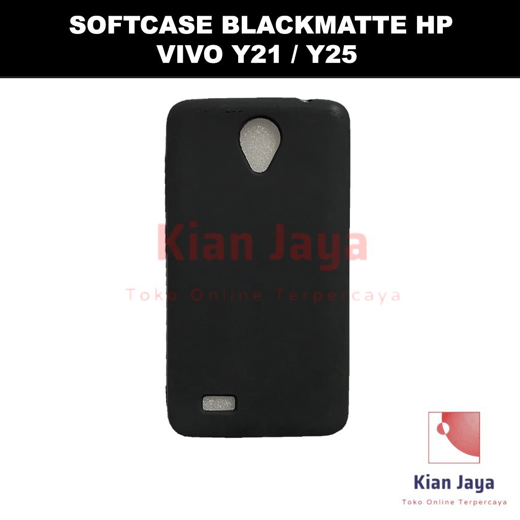 Softcase Blackmatte Handphone Vivo Y21 / Y25 Antishock, Casehp, Siliconcase, Slim Design