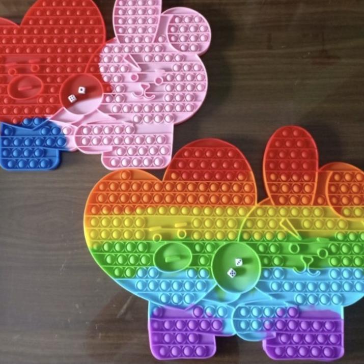 l6 Y9B POP IT JUMBO BTS BT21 cooky tata chimmy koya KPOP DADU DICE BUTTERFLY KUPU KUPU SENSORY FIDGE