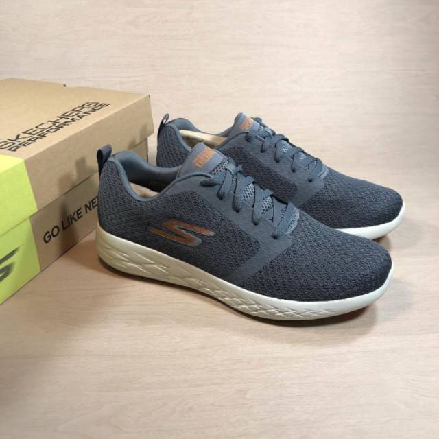 skechers go run 600 mens orange