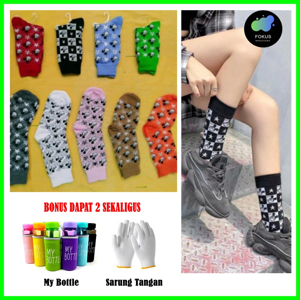 Kaos Kaki Olahraga Sepeda Fashion Wanita Kualitas Import - Kaos Kaki Sepeda - 003