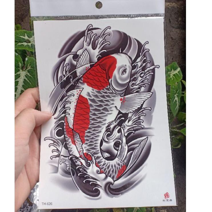 RWL tato temporer fake tato ikan koi✷☻ (Buruan Beli)