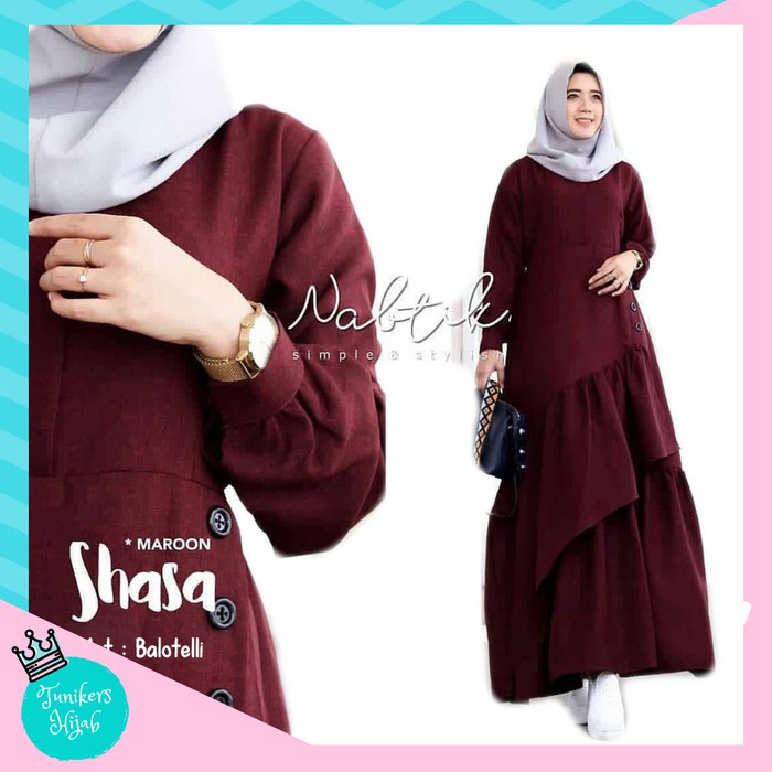 MURAH Pakaian atasan set muslimah sabyan ibu wanita Baju Hijabers Kekinian Baju Gamis Syari Baju Dr