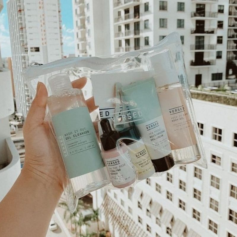 POUCH PVC SKINCARE CUSTOM 20x15/Pouch Skincare Souvenir Custom Murah Unik Lucu