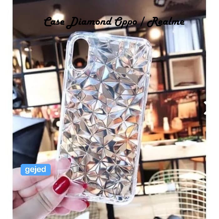 Case VIVO Y12 Y15 Y17 Y91 Y95 Y93 Y91C | Y51 Y53 Y55 Y71  S1 V7 V15 - Case Anti Crack Diamond