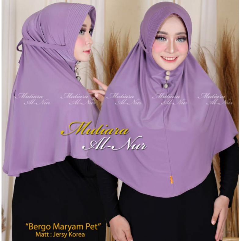 Aali Collection Bergo Polos Tali Jersey Korea