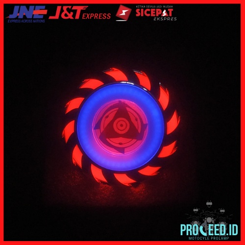 LAMPU MOTOR PROJIE SHARINGAN 2,5 INCH LED 4 MODE RBR-5