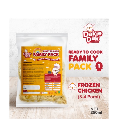 

Dakie Dak Family Pack Frozen Chiken 250gr