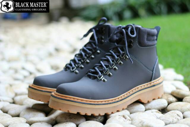 100% FULL LEATHER SEPATU BOOT KULIT OUTDOOR BLACKMASTER TIGER ORIGINAL OUTDOOR BOOTS