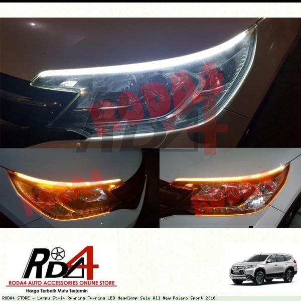 Lampu Strip Running Turning LED Headlamp Sein All New Pajero Sport 2016