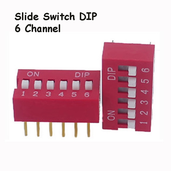 6Pin 6Channel Slide DIP Switch 6 Channel 6P
