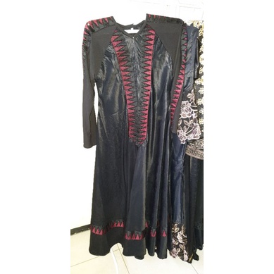 abaya original saudi bahan embos cristal