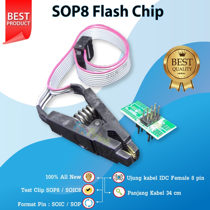 SOP8 Flash Chip  IC Test Clip IC Eprom Eeprom BIOS ROM  Tools Penjepit