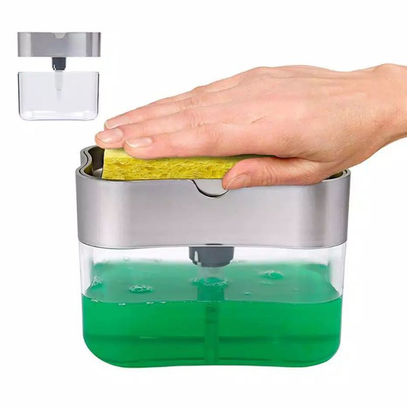 SOAP PUMP &amp; SPONGE CADDY / DISPENSER SABUN  395 ML