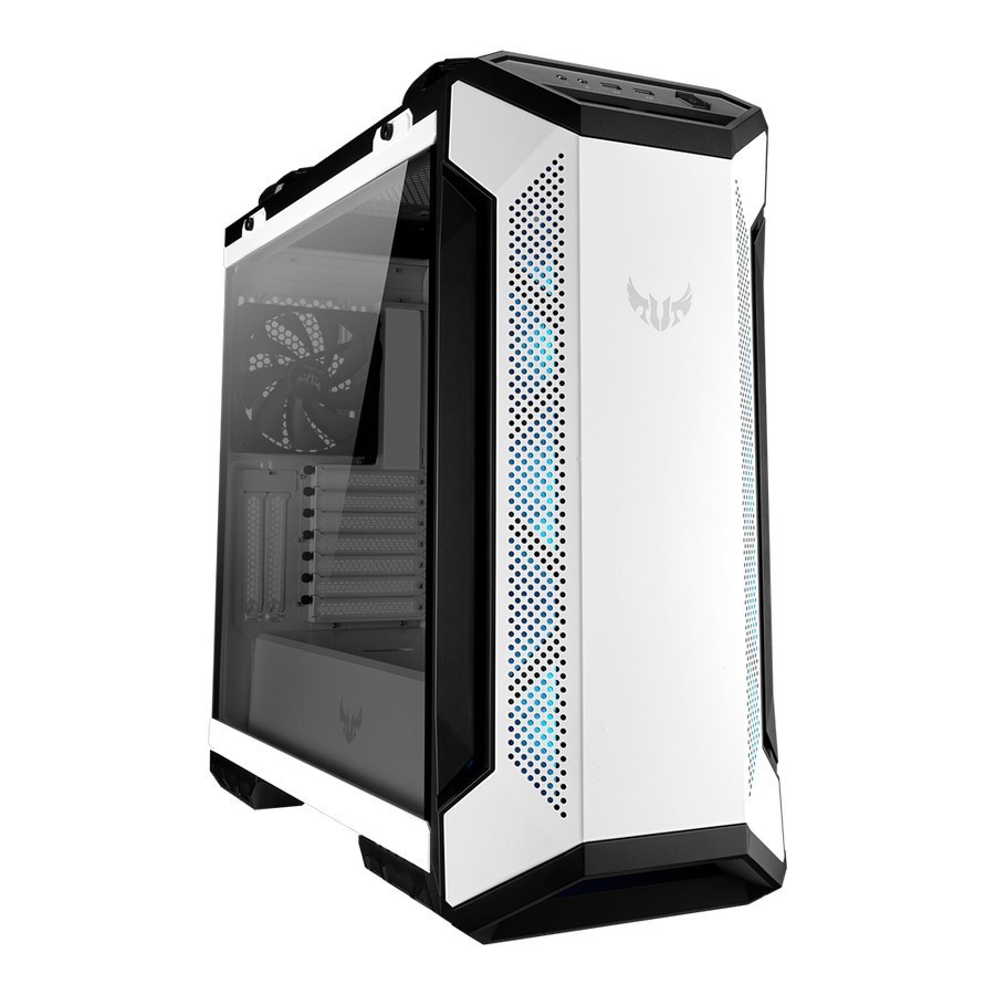 Casing ASUS TUF Gaming GT501 WHITE - Tempered Glass Gaming Case