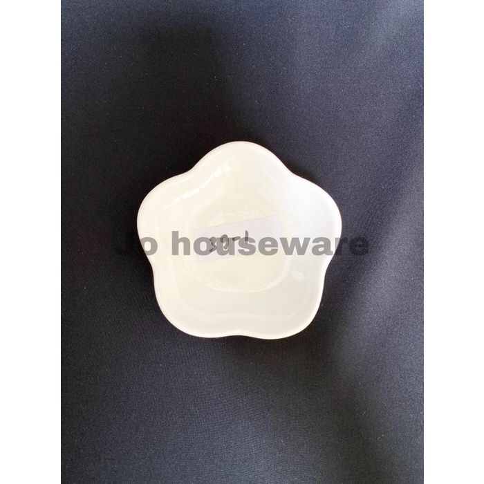 Piring lepek bunga keramik unik diameter 10 cm kecil hotelware 39-1