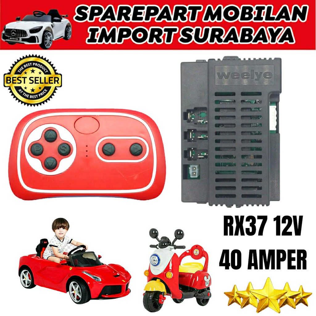 WELLYE RECIVER RX19 RX37 MODUL WEELYE RX 19 37 TRANSMITTER MOBIL AKI MAINAN ANAK JEEP AUTO WHEELER