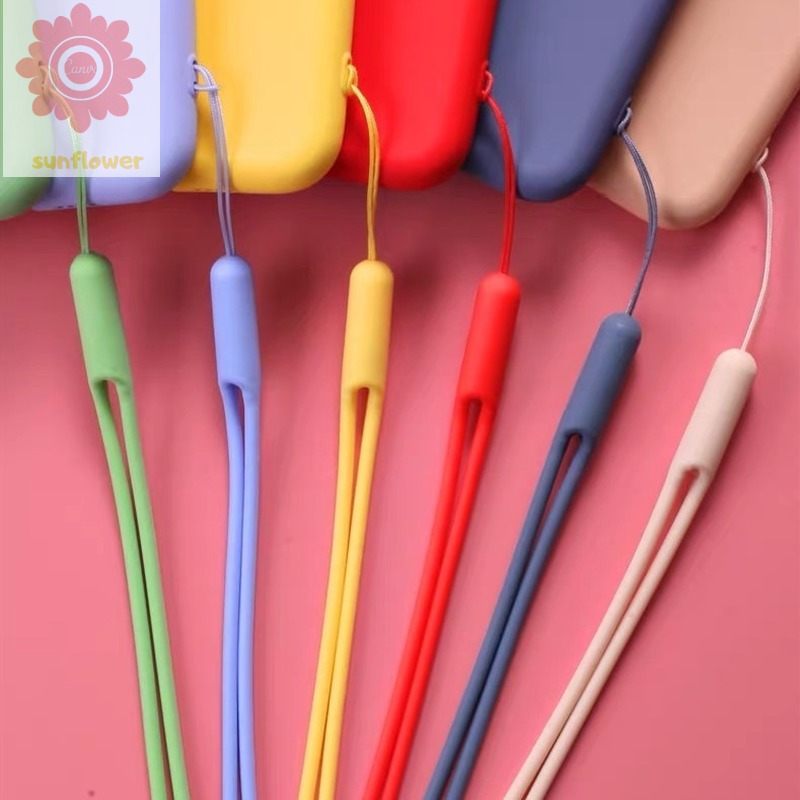 1PCS Silicone Cell Phone Lanyard Wrist Straps Keychain Camera Strap ID Card Gym USB Hanging Rope