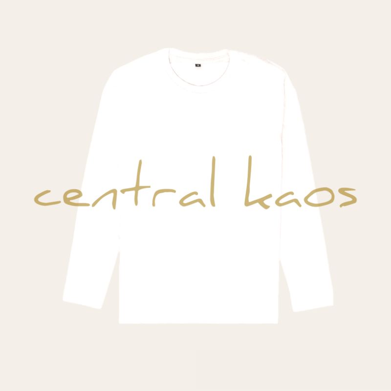 KAOS POLOS lengan panjang / Baju POLOS lengan panjang / long Sleeve T Shirt  PUTIH Cotton Combed 30s