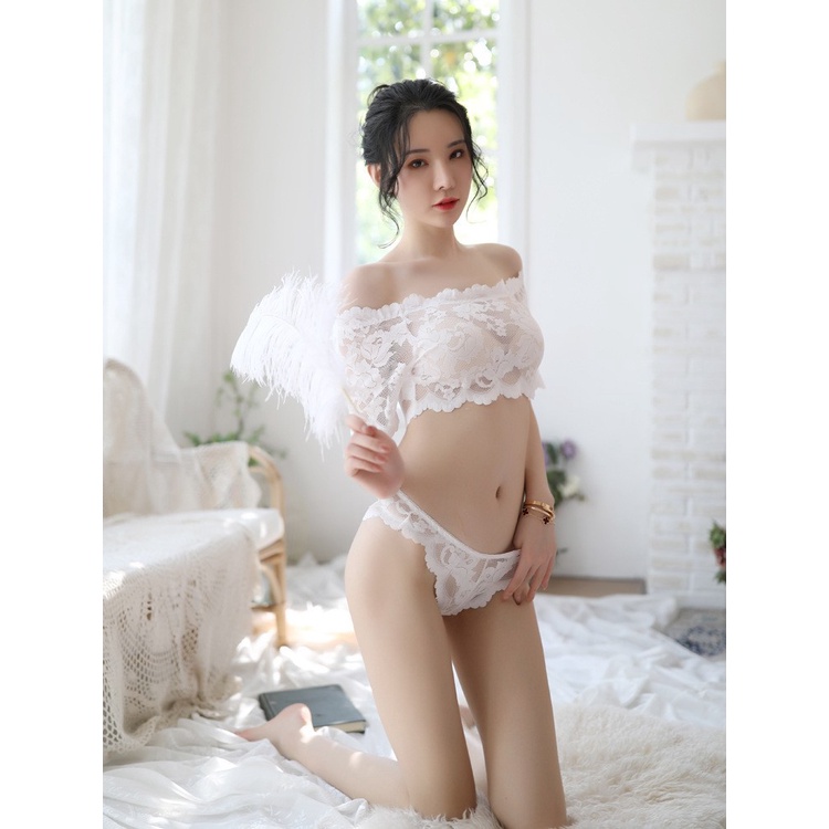 Ɛѵҽ Lingerie Wanita Seksi Pakaian Dalam Erotis Wanita Renda Bordir Transparant 1235