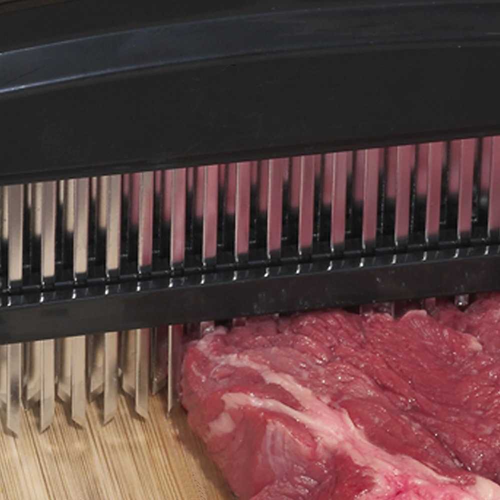 Penghalus Daging Steak Tenderizer Beef 48 Needle Blades Alat Tangan Pelunak Penghancur Daging Perlengkapan Dapur