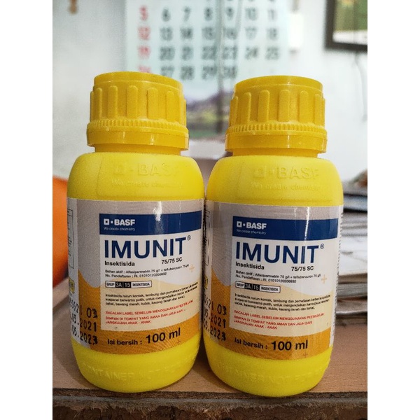 Imunit 75/75 sc 100 ml,Insektisida dengan aksi ganda,bahan aktif cypermethrin dan teflubenzuron