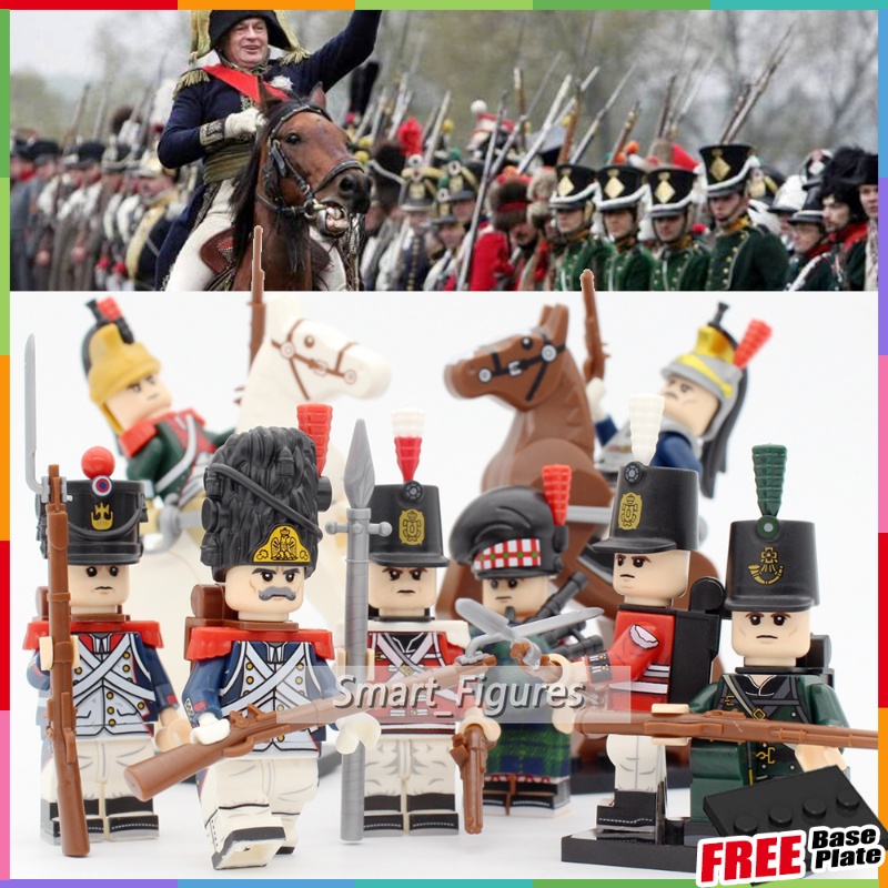 Napoleonic Wars N001-N012 Mainan Action Figure Prancis Swiss Pranciss Spanyol Mini Untuk Hadiah