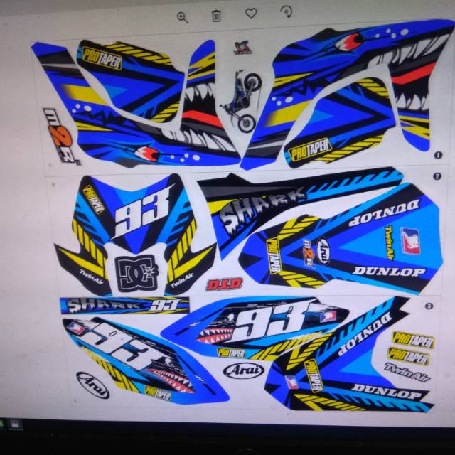 CRF DECAL.HIU BIRU