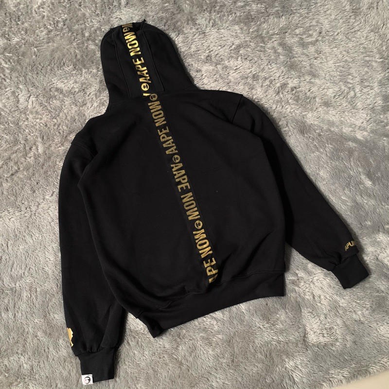 Sweater Hoodie Bape Aape Gold Plat FullTag &amp; Lebel